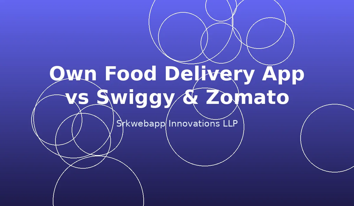 Own Food Delivery App vs Swiggy & Zomato: Save Commission