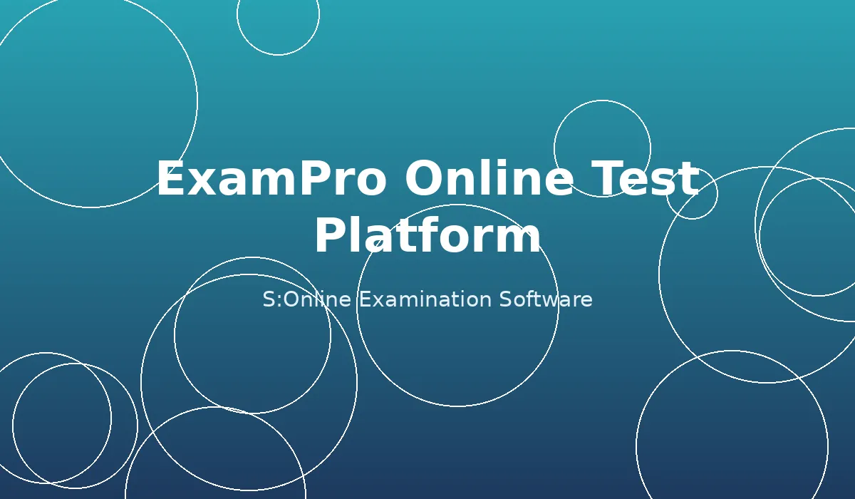 ExamPro Online Test Platform